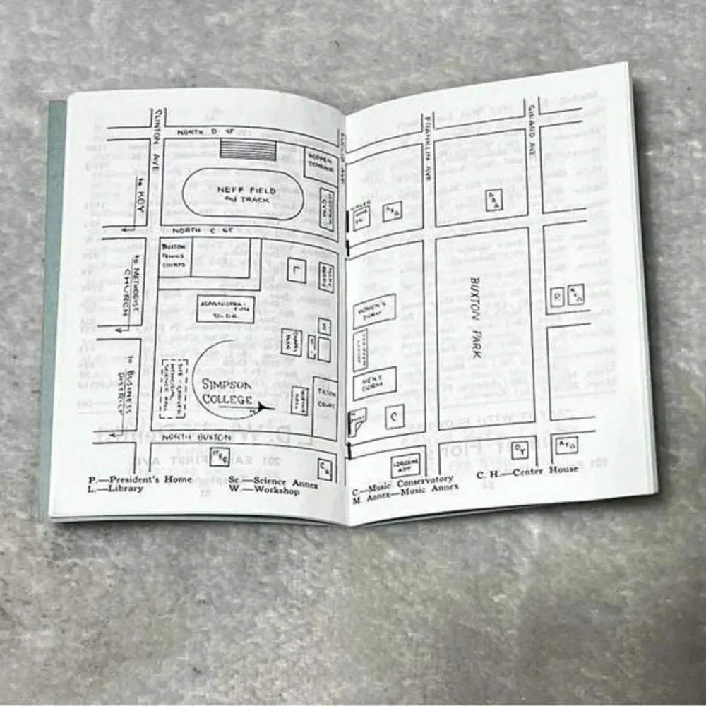 The Password Student Directory of Simpson College 1956-57 Indianola Iowa Vtg CBX